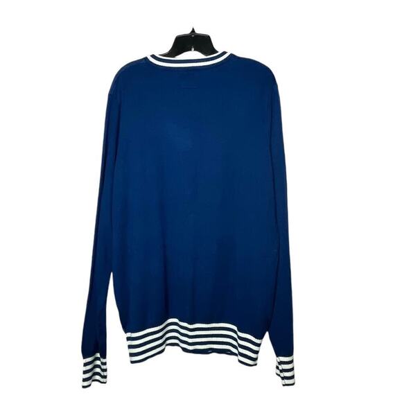 Tipsy Elves Men's The Office Dwight Blue Ugly Christmas Sweater Size XL New - Picture 2 of 10